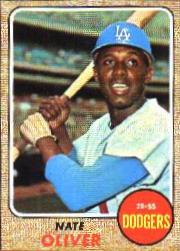 1968 Topps Baseball Cards      124     Nate Oliver